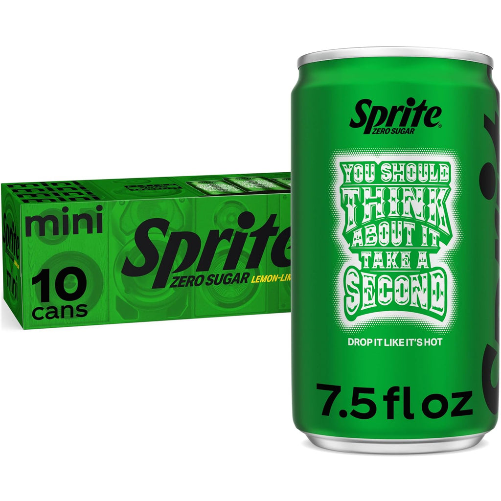 Sprite Lemon-Lime Caffeine Free Soda Soft Drink Fridge Pack Cans, 12 Fl Oz, 12 Pack