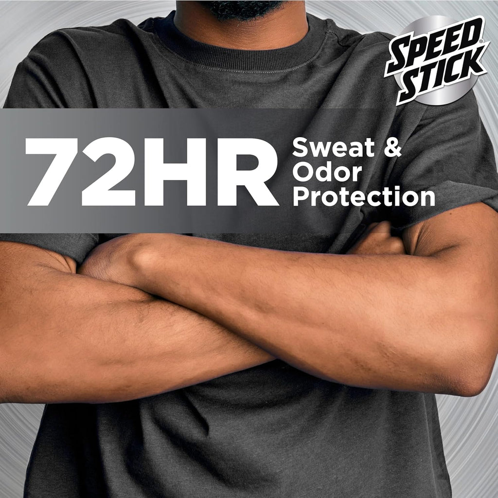 Speed Stick Power Antiperspirant Deodorant for Men, 72 HR Sweat & Odor Protection, Unscented, 3.0 Oz Stick (4 Pack)