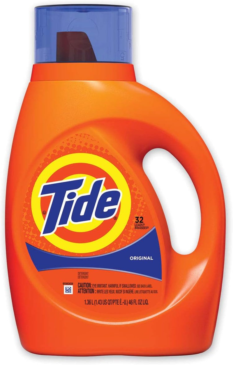 Tide Liquid Laundry Detergent, Original Scent, 125 Fl Oz, 100 Loads, Boosted Clean Even in Cold Water with Concentrated Washing Soap