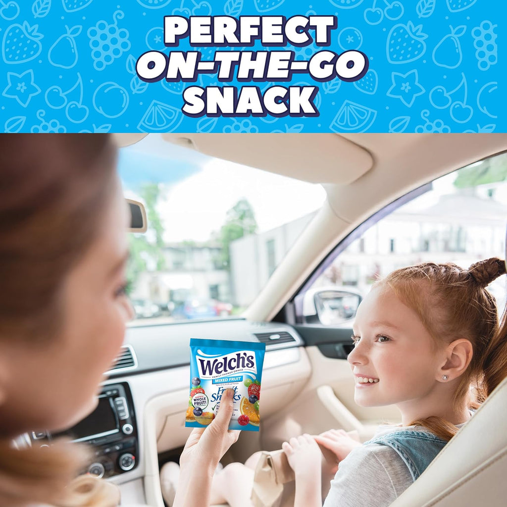 Welch'S Fruit Snacks, Mixed Fruit & Summer Fruits Snack Box, Gluten Free, 0.8Oz Snack Packs (Pack of 60)