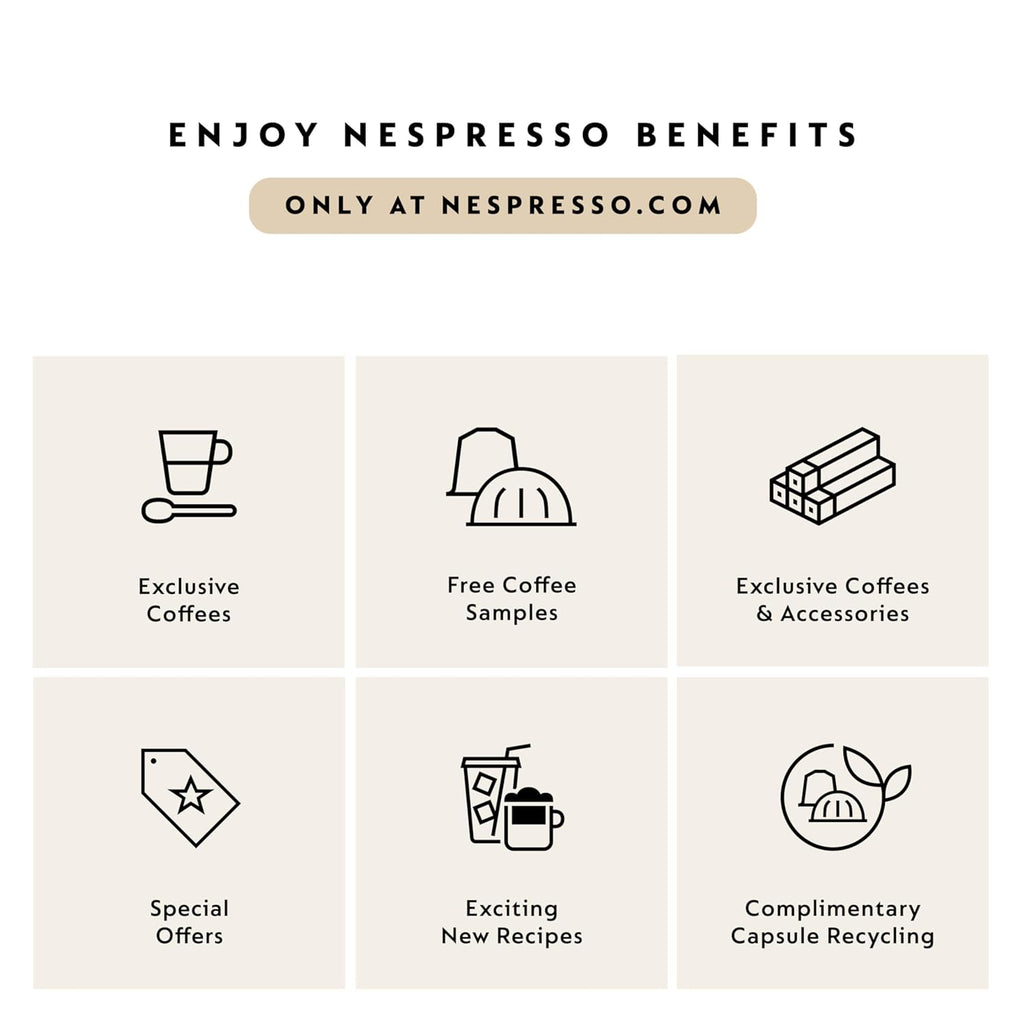 Nespresso Capsules Vertuo, Espresso Bold Variety Pack, Medium and Dark Roast Espresso Coffee, 40-Count Espresso Pods, Brews 1.35Oz.