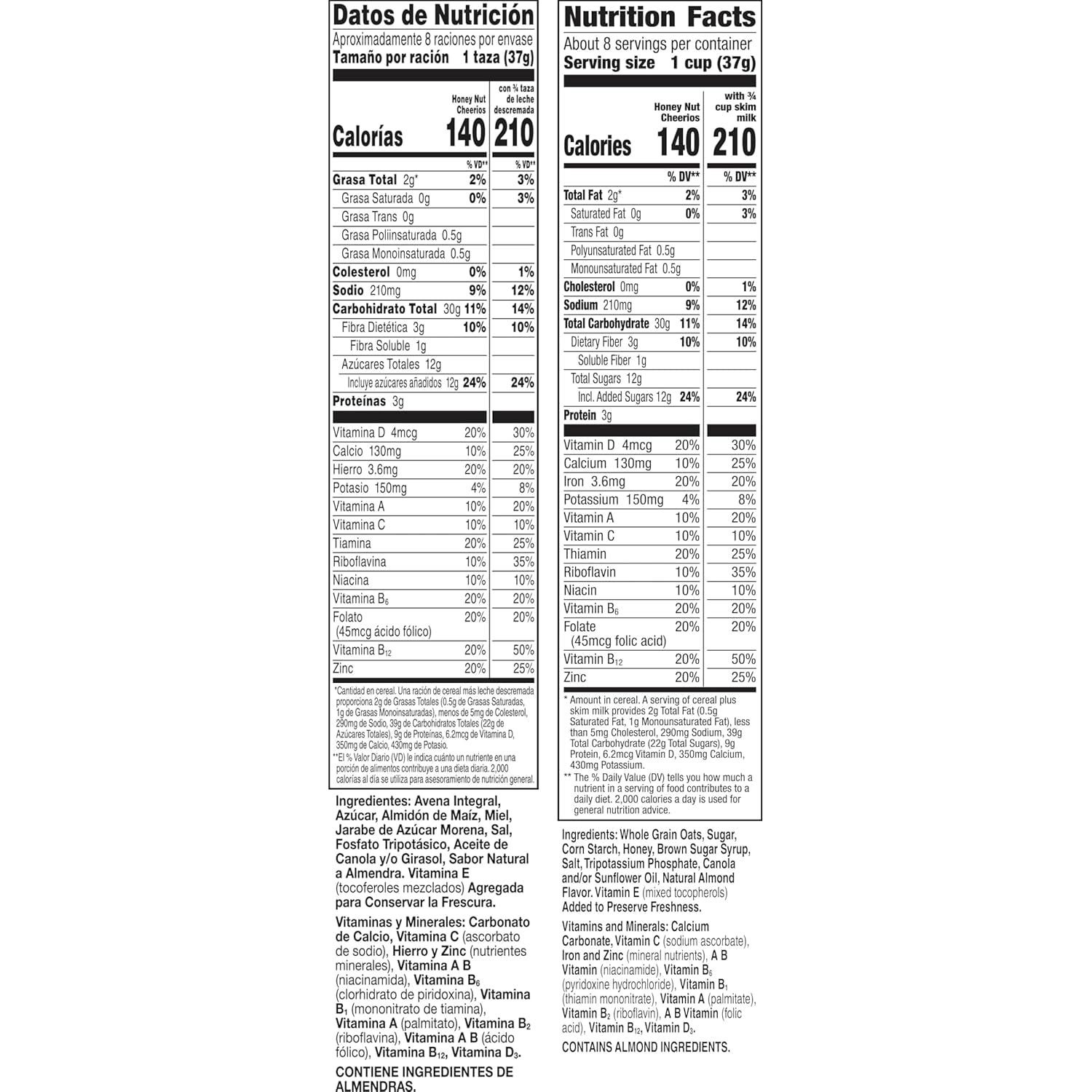Honey Nut Cheerios, Heart Healthy Gluten Free Breakfast Cereal with Whole Grain Oats, 10.8 Oz