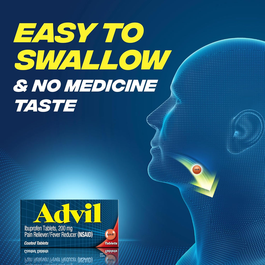 Advil Pain Reliever and Fever Reducer, Ibuprofen 200Mg for Pain Relief - 300 Count, Advil PM Pain Reliever and Nighttime Sleep Aid, Ibuprofen for Pain Relief and Diphenhydramine Citrate - 2 Count