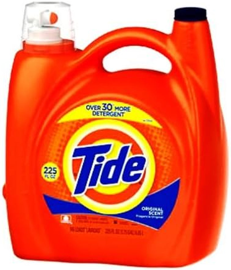 Tide Liquid Laundry Detergent, Original Scent, 125 Fl Oz, 100 Loads, Boosted Clean Even in Cold Water with Concentrated Washing Soap