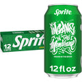 Sprite Lemon-Lime Caffeine Free Soda Soft Drink Fridge Pack Cans, 12 Fl Oz, 12 Pack