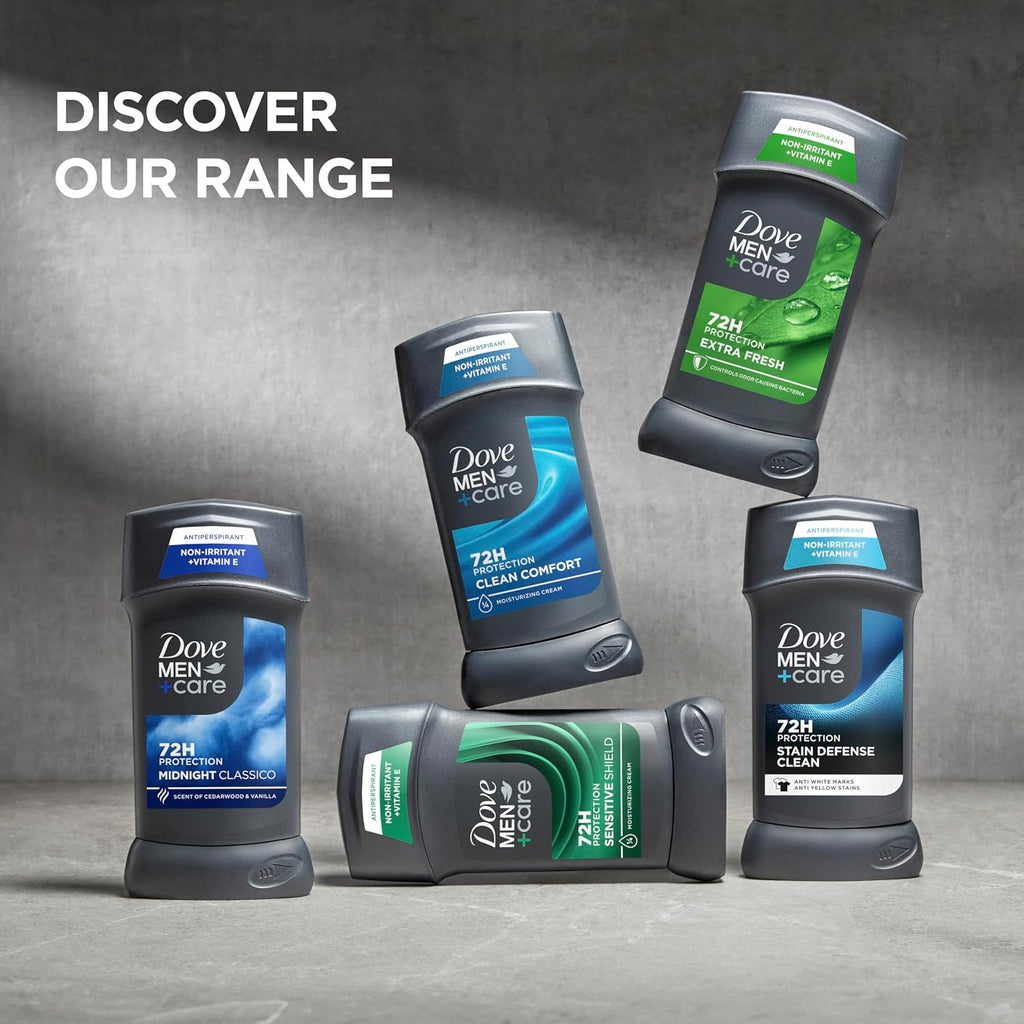 Dove Men+Care Extra Fresh Men'S Antiperspirant Deodorant Stick Extra Fresh Twin Pack with 72-Hour Sweat & Odor Protection with 1/4 Moisturizing Cream & Long-Lasting Citrus Scent 2.7 Oz