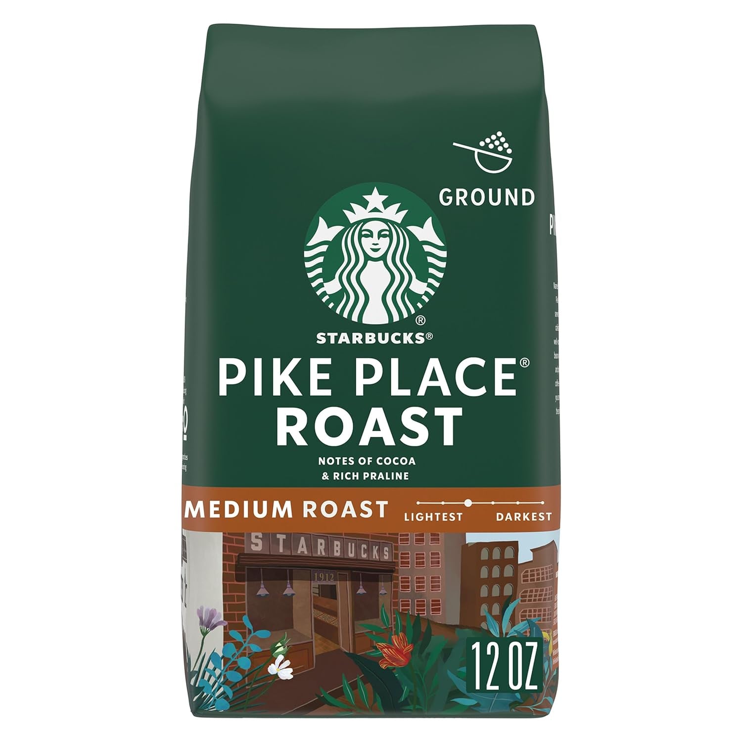 Starbucks Ground Coffee, Medium Roast Coffee, House Blend, 100% Arabica, 1 Bag (18 Oz)