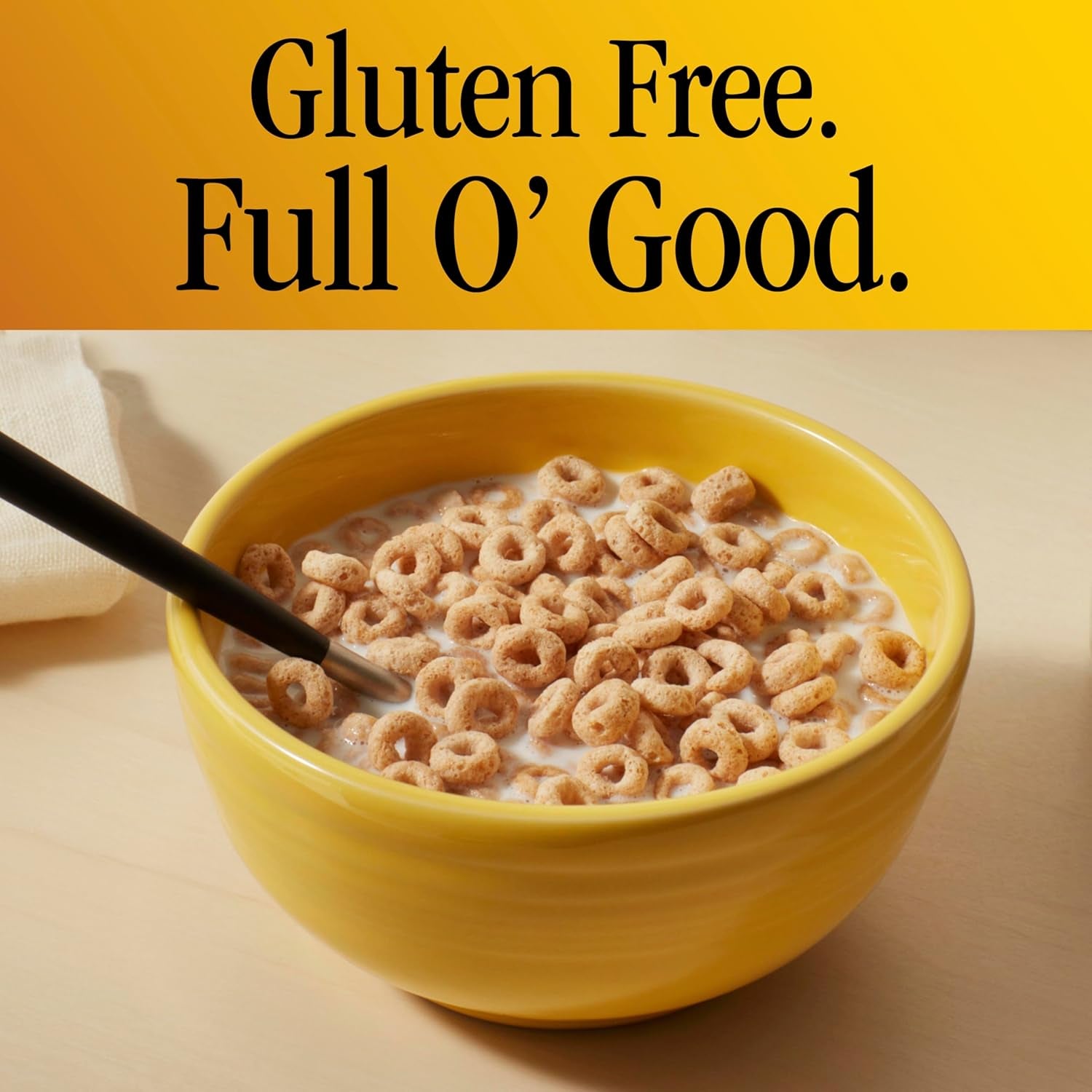 Honey Nut Cheerios, Heart Healthy Gluten Free Breakfast Cereal with Whole Grain Oats, 10.8 Oz