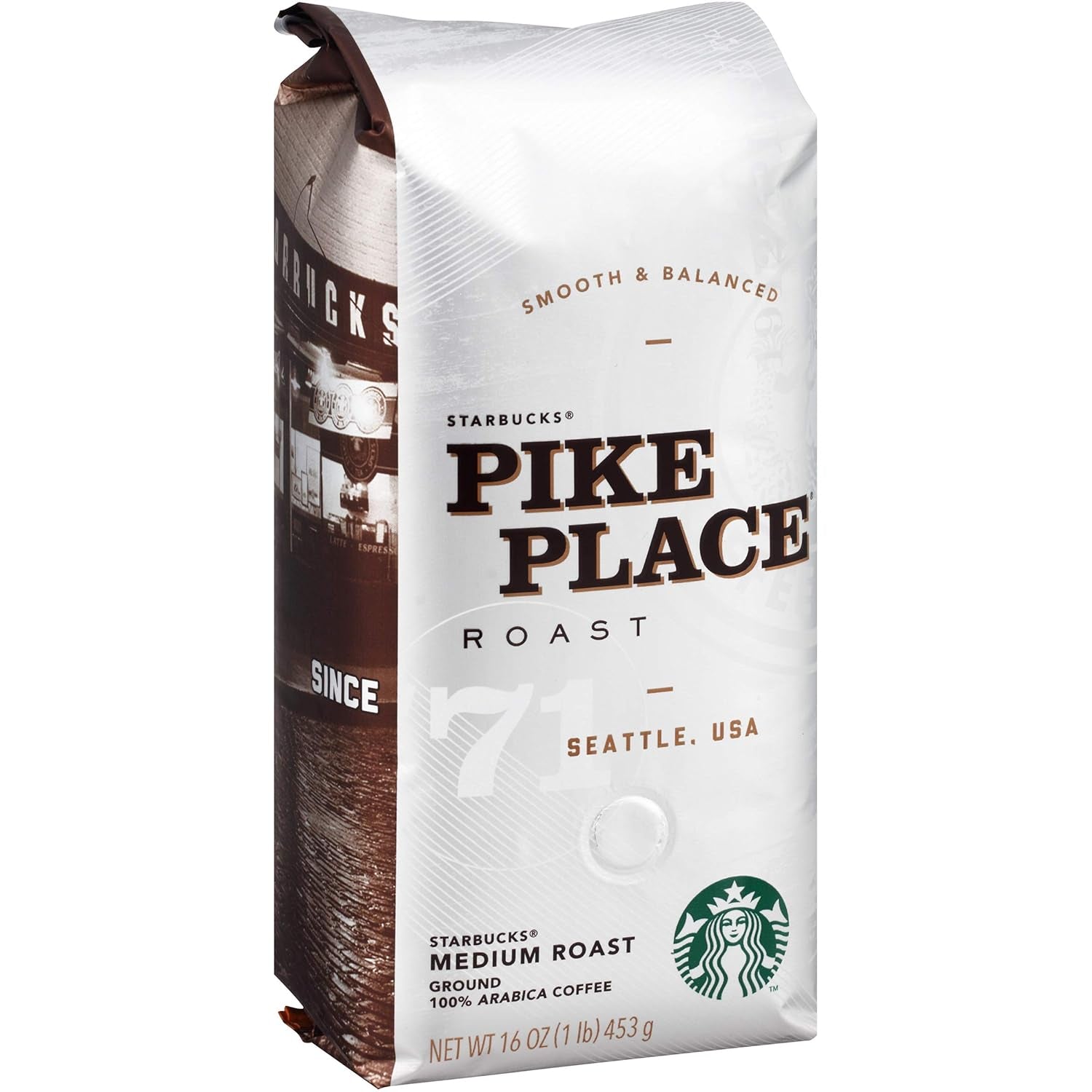 Starbucks Ground Coffee, Medium Roast Coffee, House Blend, 100% Arabica, 1 Bag (18 Oz)
