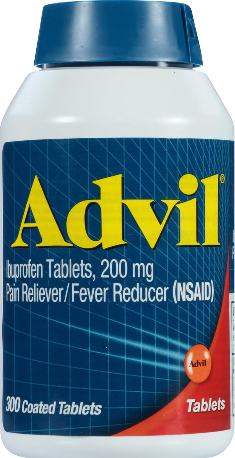 Advil Pain Reliever and Fever Reducer, Ibuprofen 200Mg for Pain Relief - 300 Count, Advil PM Pain Reliever and Nighttime Sleep Aid, Ibuprofen for Pain Relief and Diphenhydramine Citrate - 2 Count
