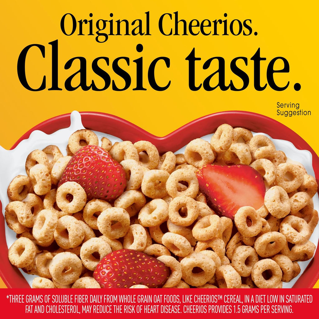 Cheerios, Heart Healthy Gluten Free Breakfast Cereal, Giant Size, 20 Oz