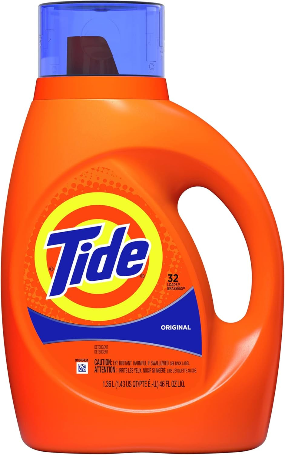 Tide Laundry Detergent Liquid, Original Scent, 64 Loads, 80 FL OZ, Works on 100% of Common Stains, Laundry Soap, Liquid Laundry Detergent