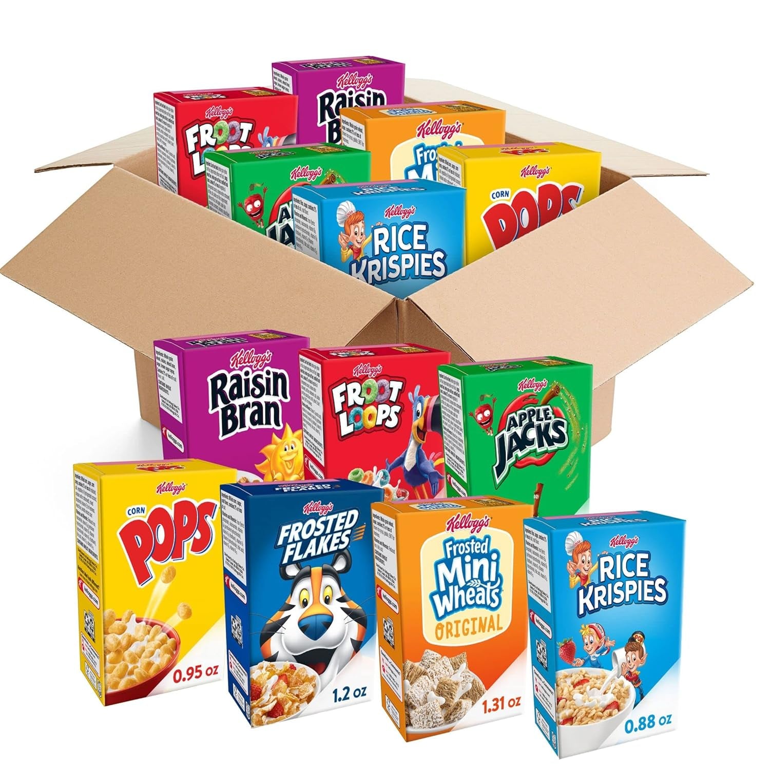 Kellogg'S Cold Breakfast Cereal, Bulk Pantry Staples, Kid Snacks, Variety Pack (48 Boxes)