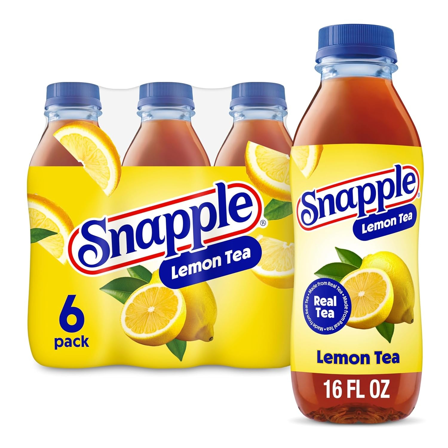 Snapple Zero Sugar Peach Tea, 16 Fl Oz Recycled Plastic Bottle (Pack of 12)