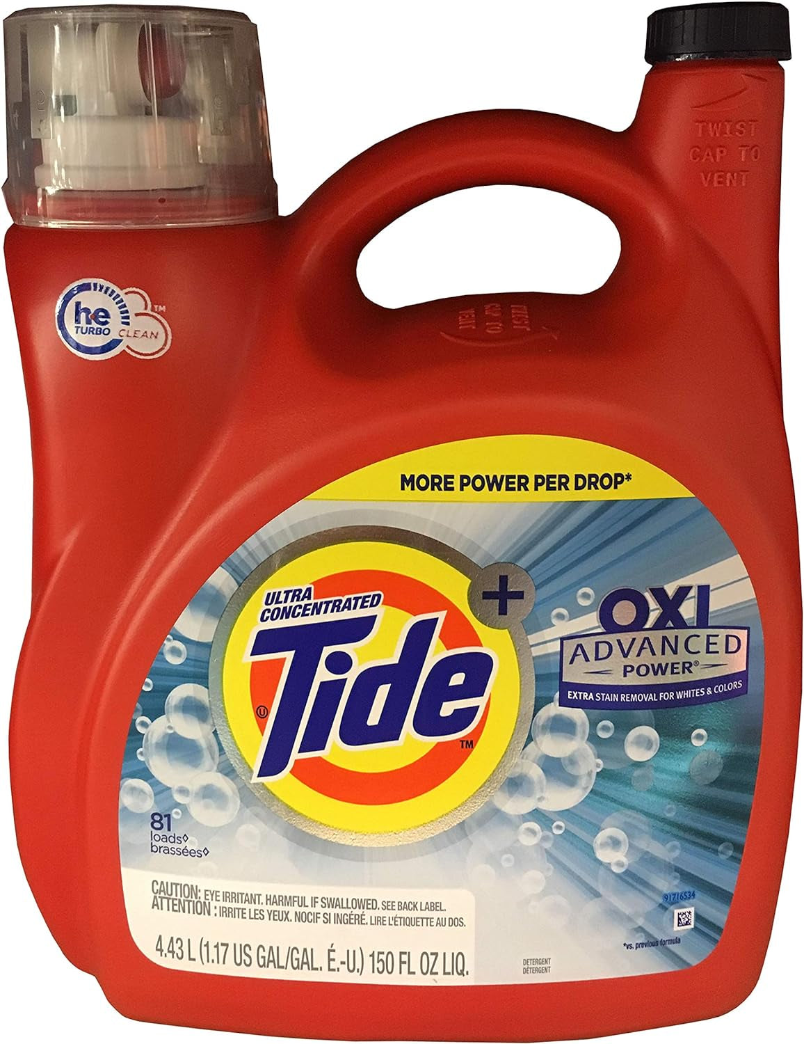 Tide Liquid Laundry Detergent, Original Scent, 125 Fl Oz, 100 Loads, Boosted Clean Even in Cold Water with Concentrated Washing Soap