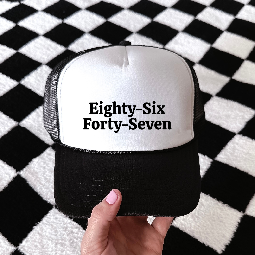 8647 Trucker Hat | Anti-Trump Foam Mesh Cap