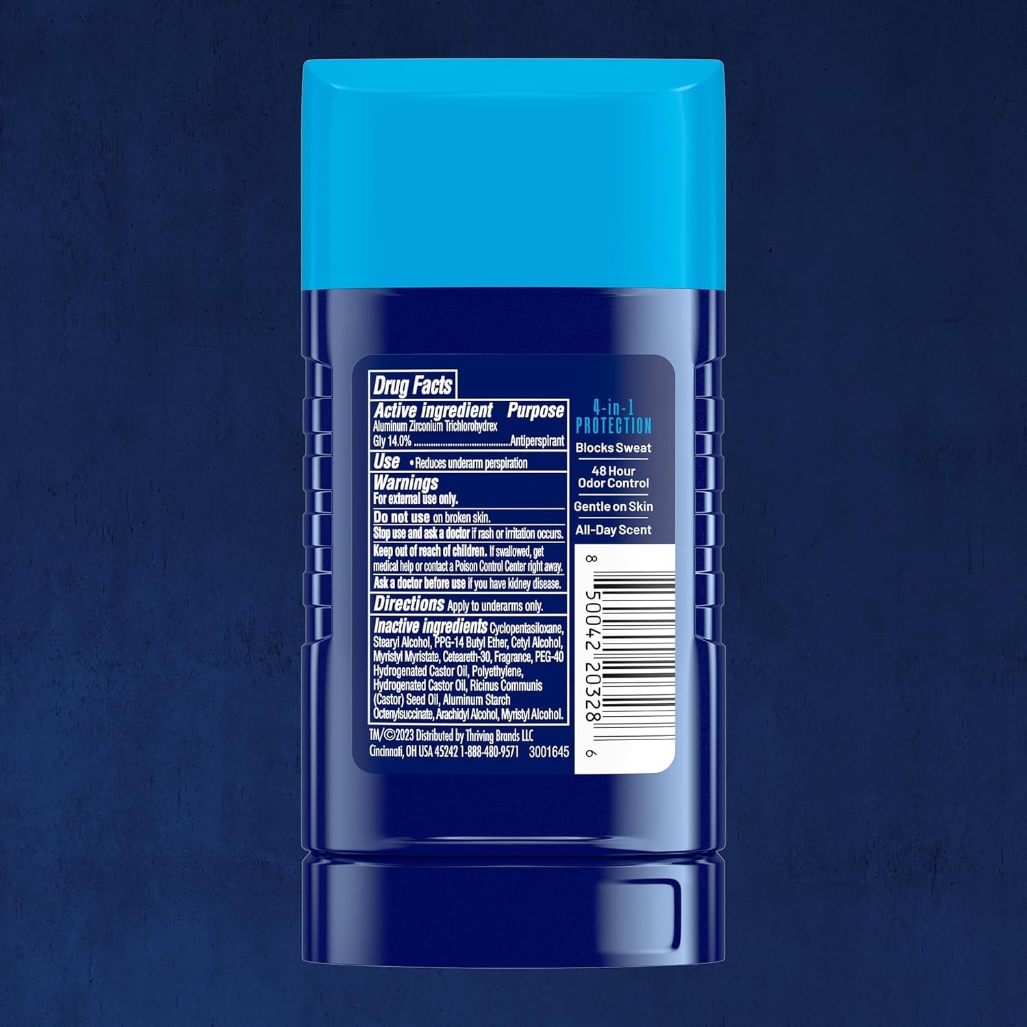 Right Guard Sport Fresh Scent Antiperspirant & Deodorant Invisible Solid - 4-In-1 Deodorant for Men, Blocks Sweat, 48-Hour Odor Protection, Quick-Drying, & Long-Lasting, 2.6 Oz (6 Pack)