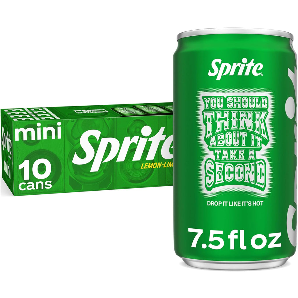 Sprite Lemon-Lime Caffeine Free Soda Soft Drink Fridge Pack Cans, 12 Fl Oz, 12 Pack