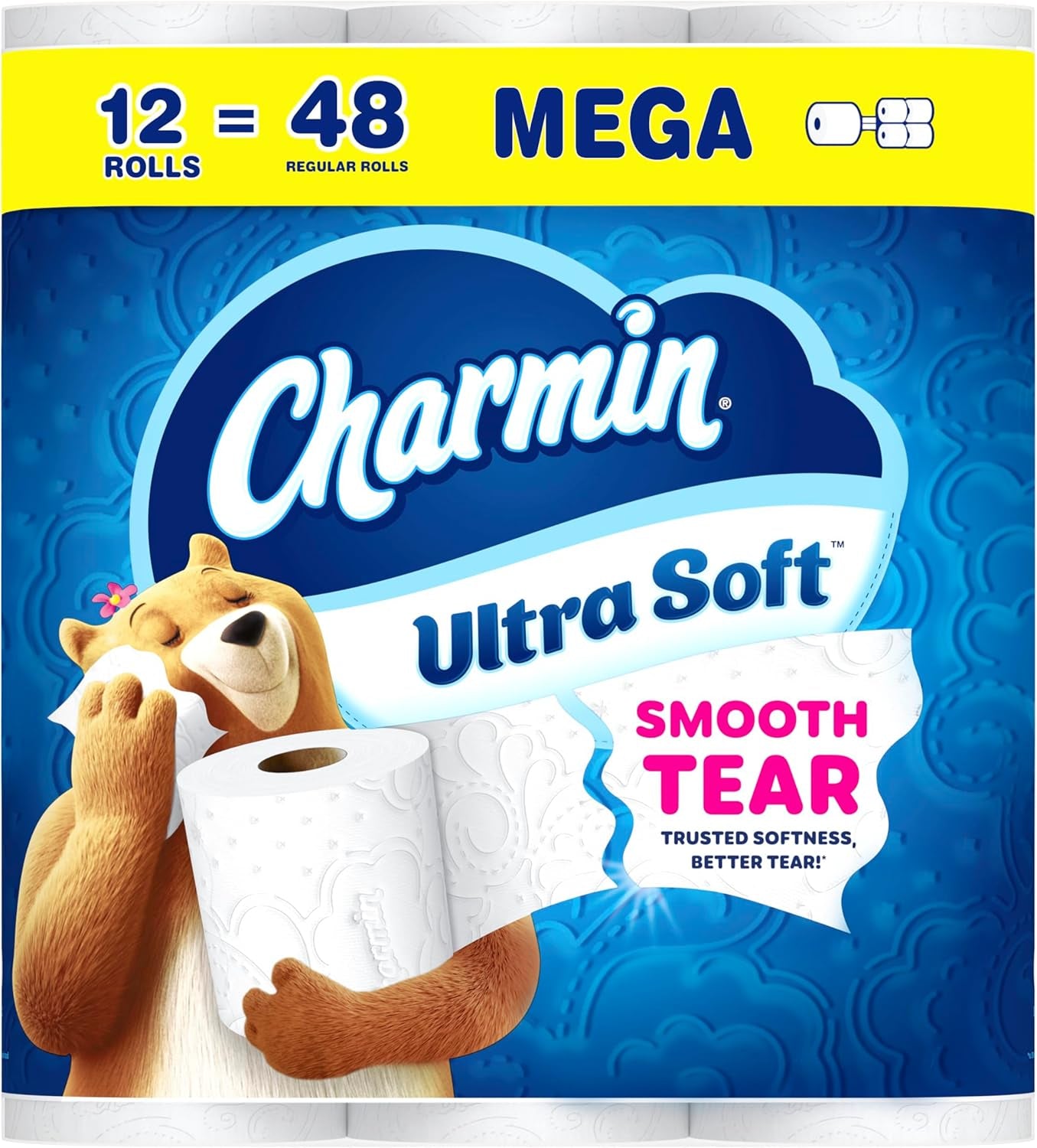Charmin Ultra Soft Toilet Paper, 6 Mega Rolls = 24 Regular Rolls