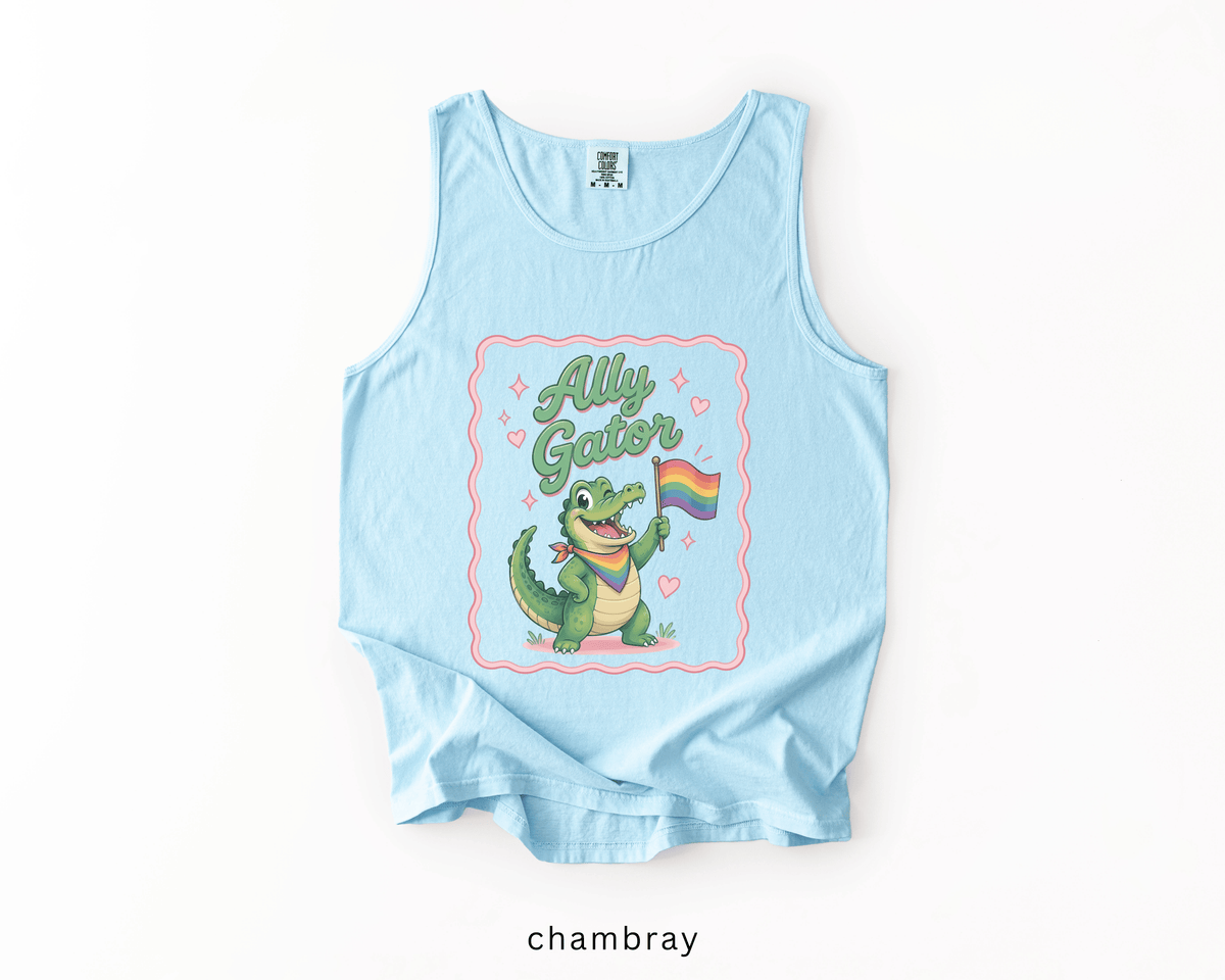 Ally Gator LGBTQ Tank Top | Pride Ally Graphic Tank