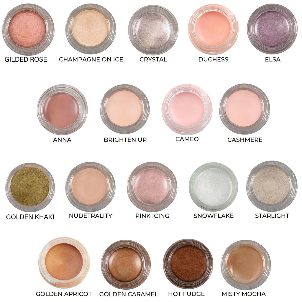 Gilded Rose Any Wear Creme - A Waterproof Multi-tasking creme to powder product for eyes, cheeks & lips. Can be worn anywhere