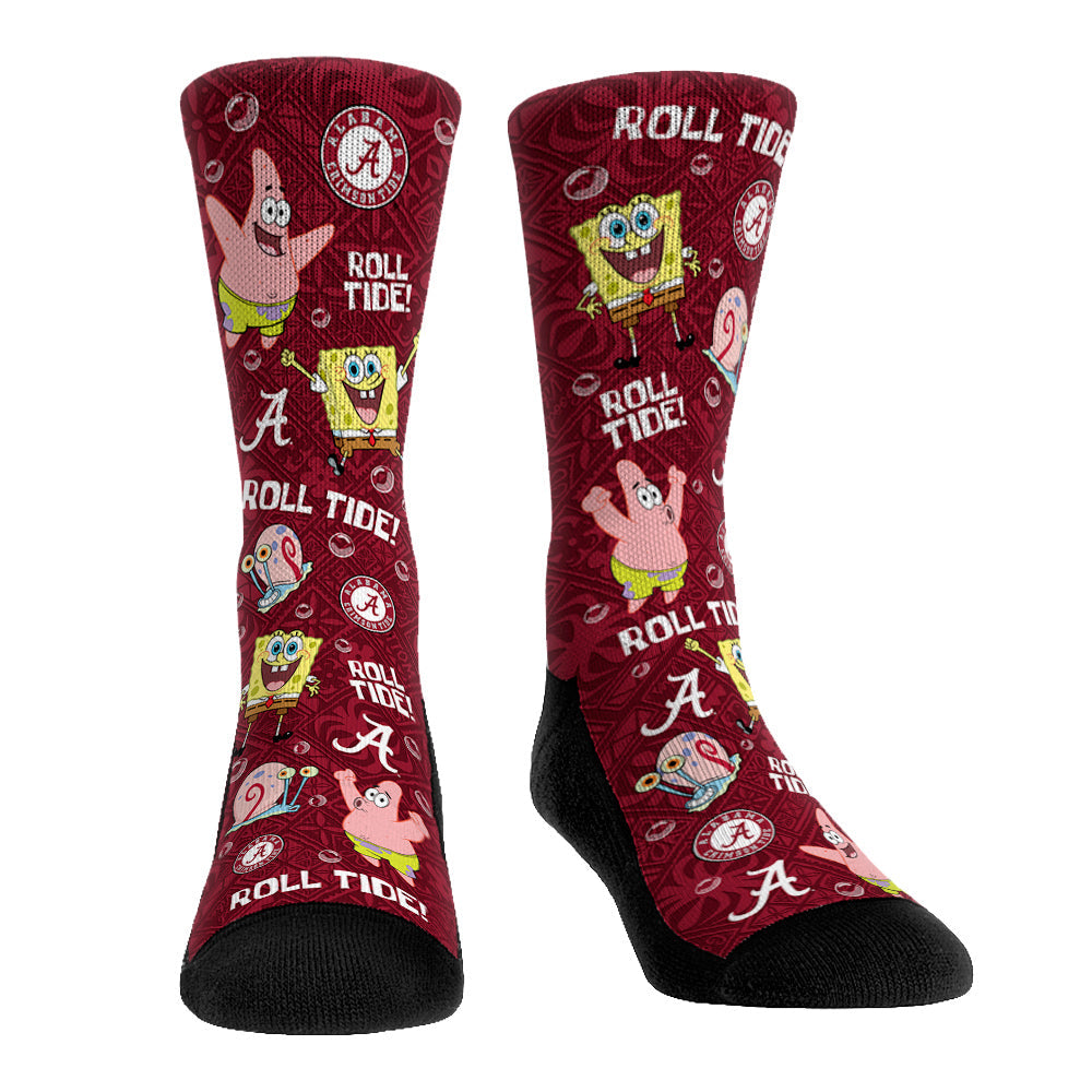 Alabama Crimson Tide - SpongeBob SquarePants Characters All-Over