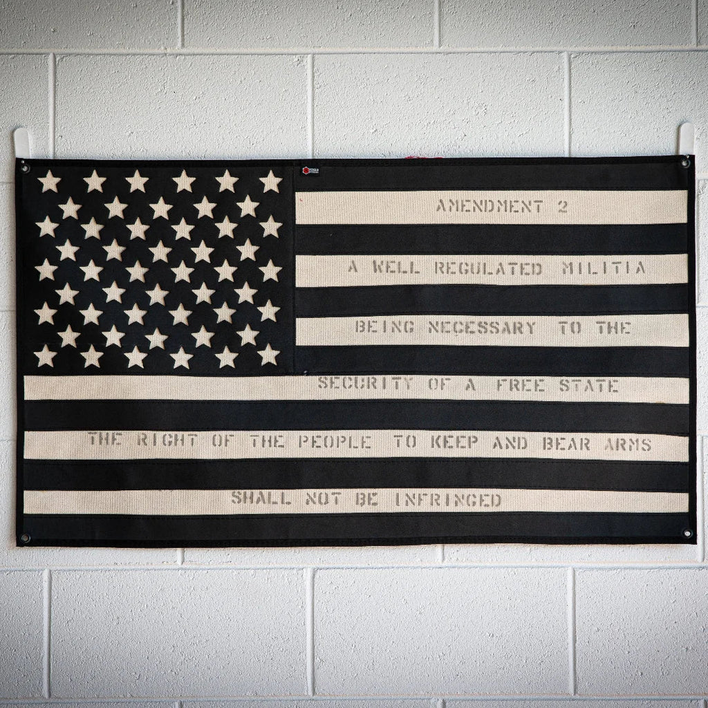 American Flag - Combat Boot Leather - Second Amendment
