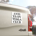 Anti Elon Tesla Club Car Magnet, Square, Funny Anti-Musk Bumper Magnet