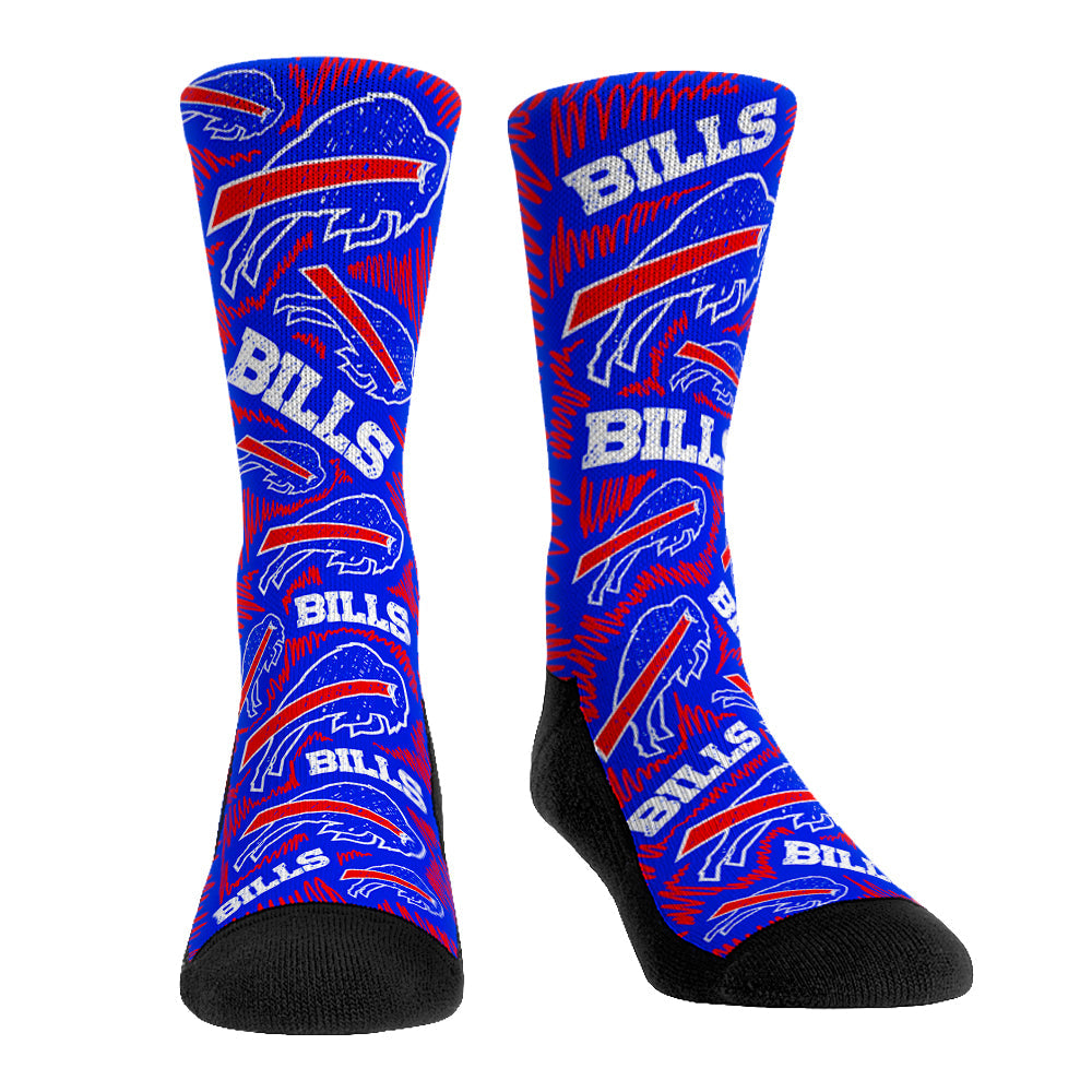 Buffalo Bills - Logo Sketch (Blue)