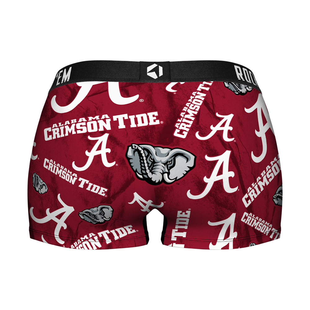 Women's Boy Shorts - Alabama Crimson Tide - Logo All-Over