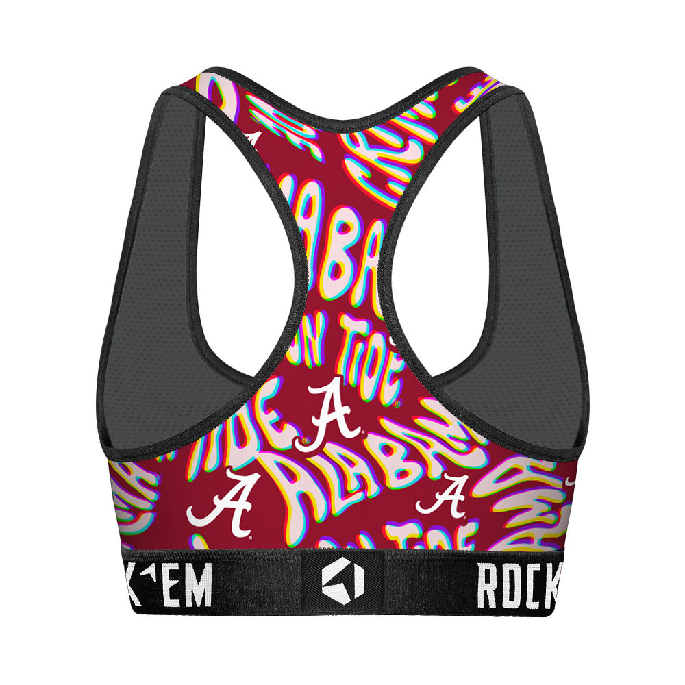 Women's Sports Bra - Alabama Crimson Tide - Twisted Wordmark