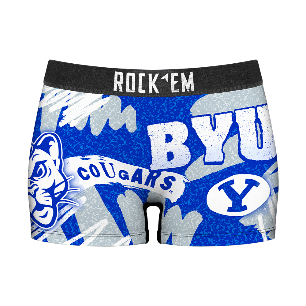 Women's Boy Shorts - BYU Cougars - Team Blast