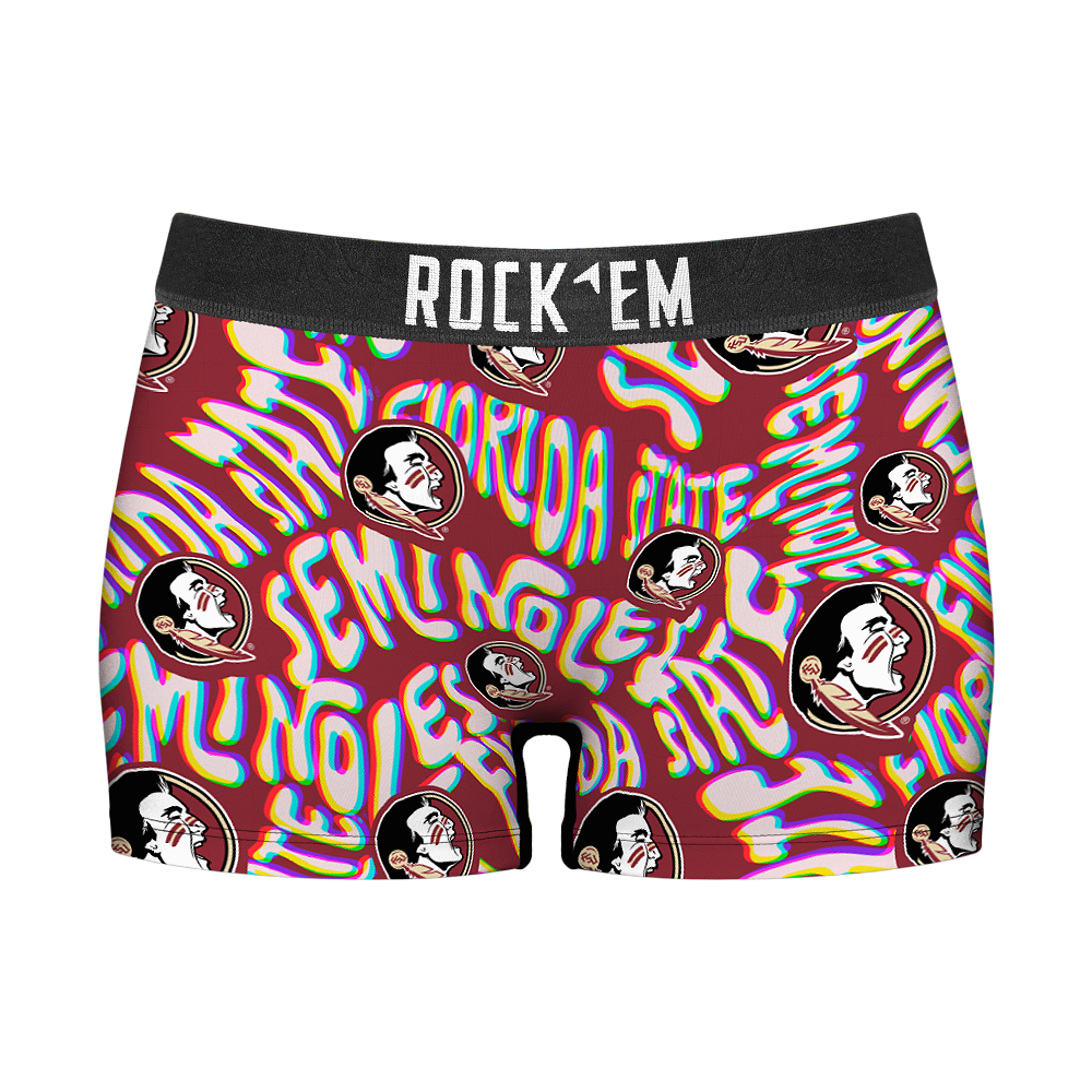 Women's Boy Shorts - Florida State Seminoles - Twisted Wordmark
