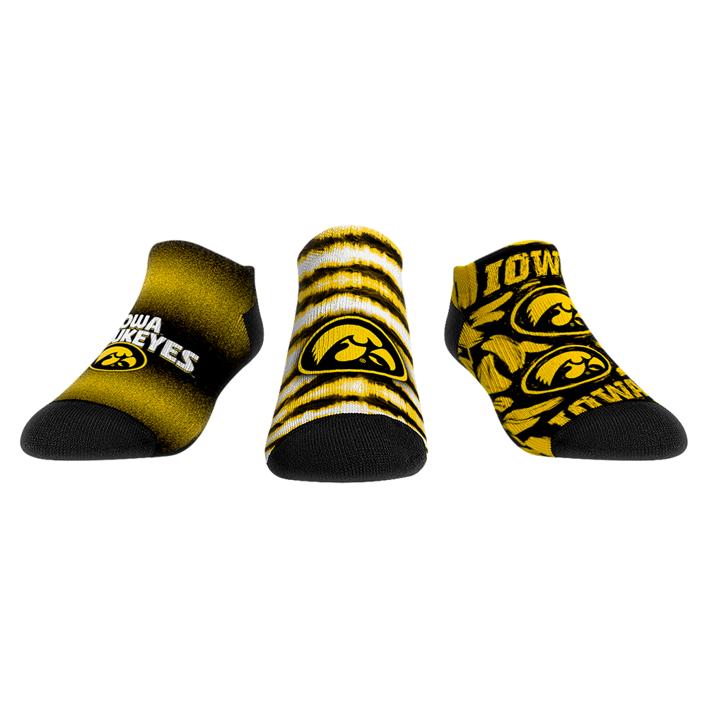 Iowa Hawkeyes - Low Cut - Make Some Noise (3-Pack)
