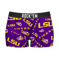 Women's Boy Shorts - LSU Tigers - Logo All-Over