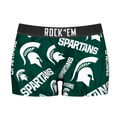 Women's Boy Shorts - Michigan State Spartans - Logo All-Over