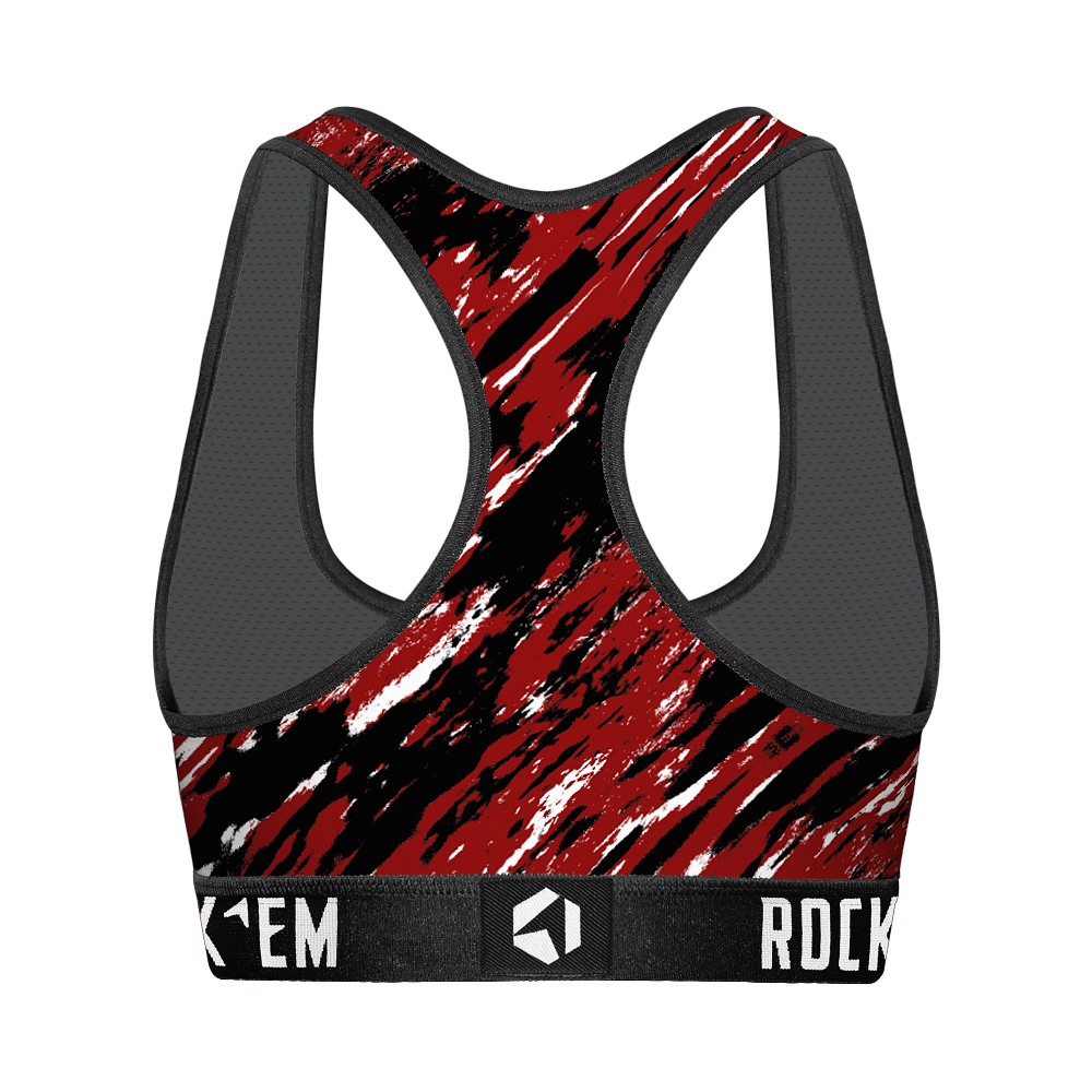 Women's Sports Bra - South Carolina Gamecocks - Retro Paint