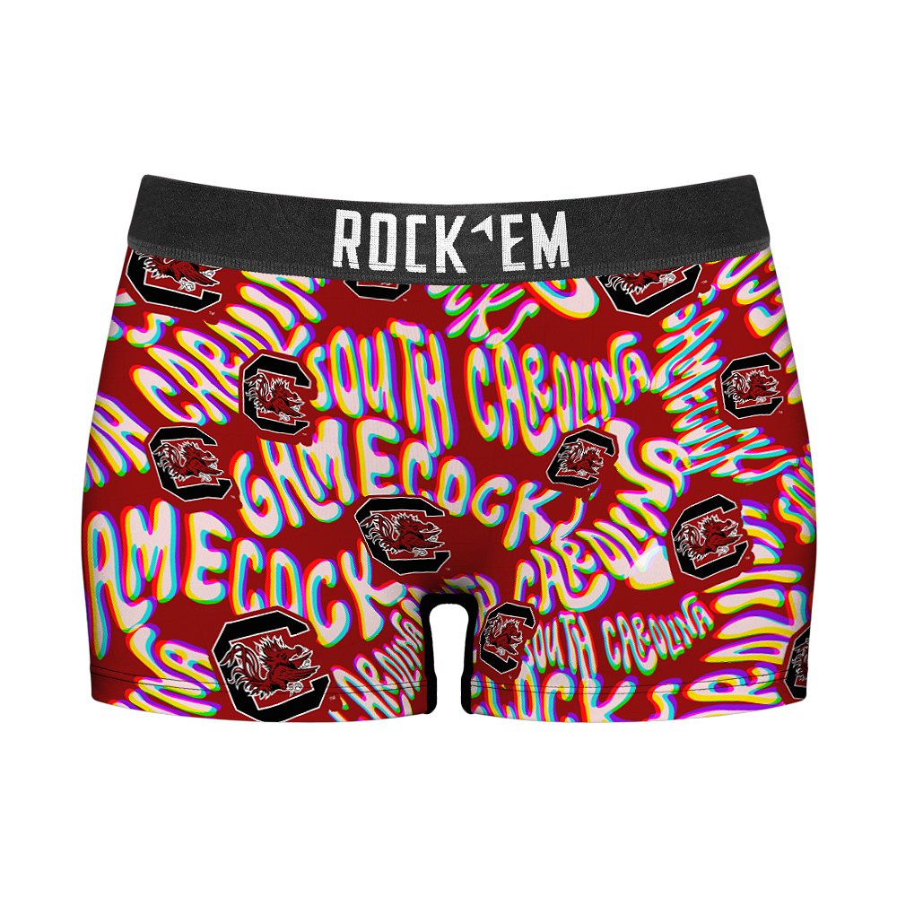Women's Boy Shorts - South Carolina Gamecocks - Twisted Wordmark
