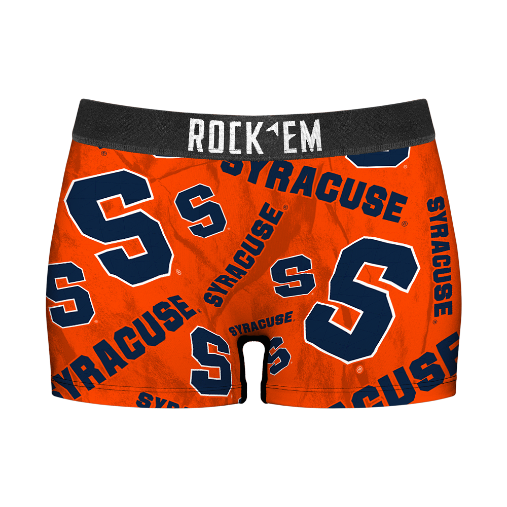 Women's Boy Shorts - Syracuse Orange - Logo All-Over
