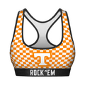 Women's Sports Bra - Tennessee Volunteers - Full Checkerboard
