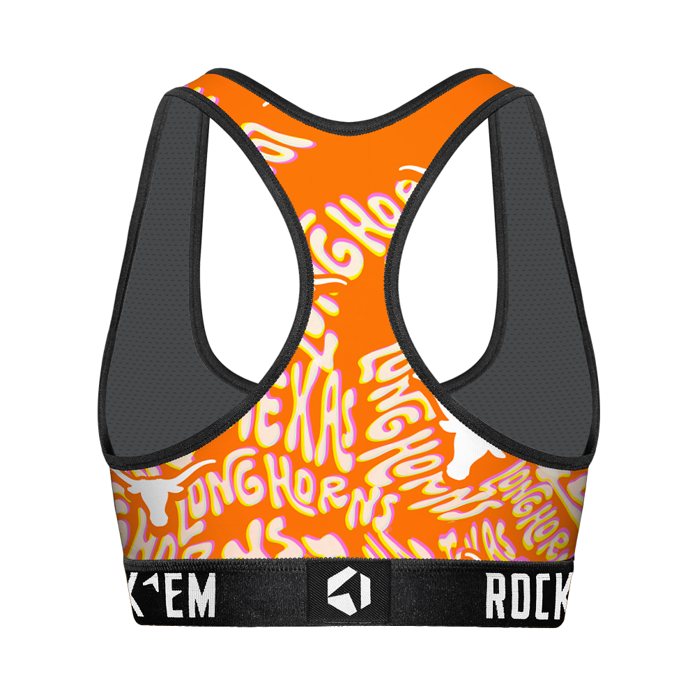 Women's Sports Bra - Texas Longhorns - Twisted Wordmark