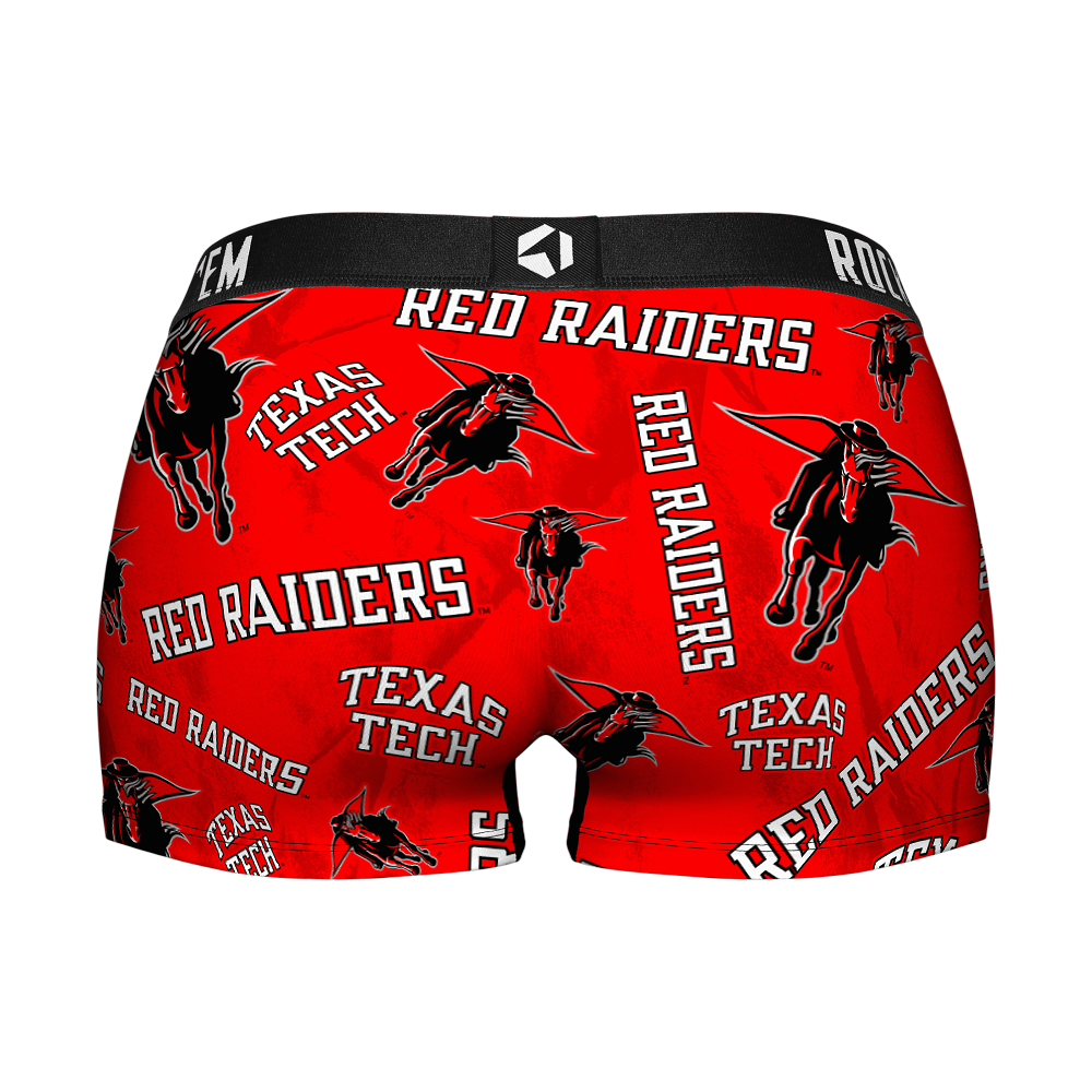 Women's Boy Shorts - Texas Tech Red Raiders - Logo All-Over