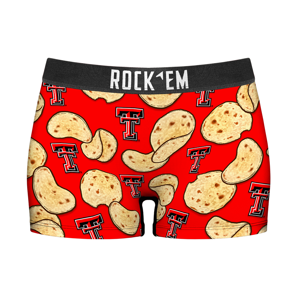 Women's Boy Shorts - Texas Tech Red Raiders - Tortillas All-Over