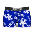 Women's Boy Shorts - Kentucky Wildcats - Logo All-Over