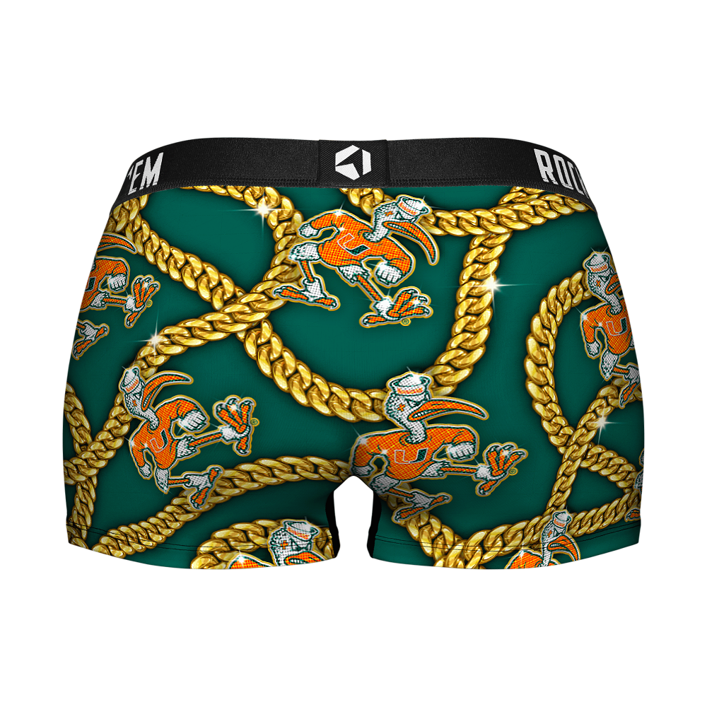 Women's Boy Shorts - Miami Hurricanes - Cuban Links