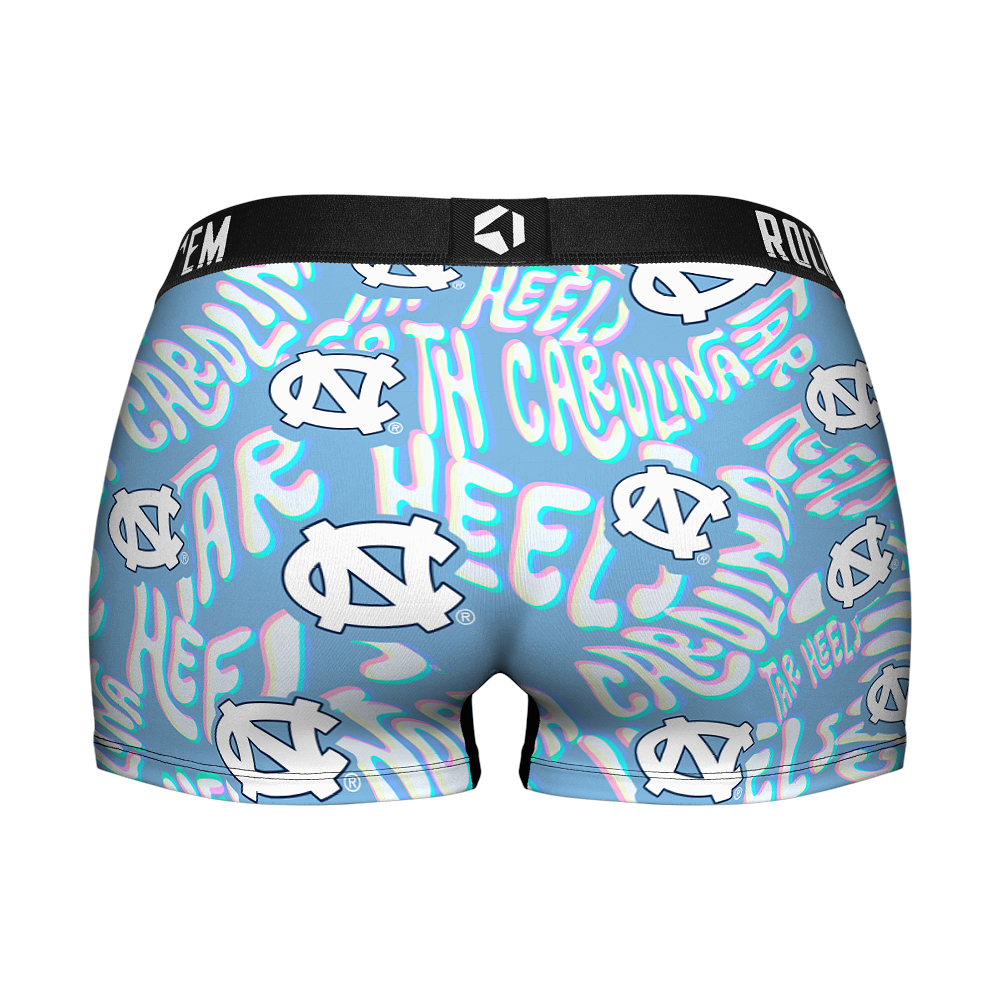 Women's Boy Shorts - North Carolina Tar Heels - Twisted Wordmark