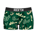 Women's Boy Shorts - USF Bulls - Logo All-Over
