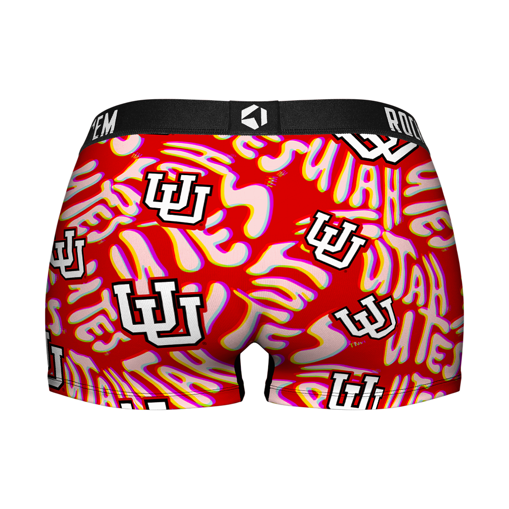 Women's Boy Shorts - Utah Utes - Twisted Wordmark
