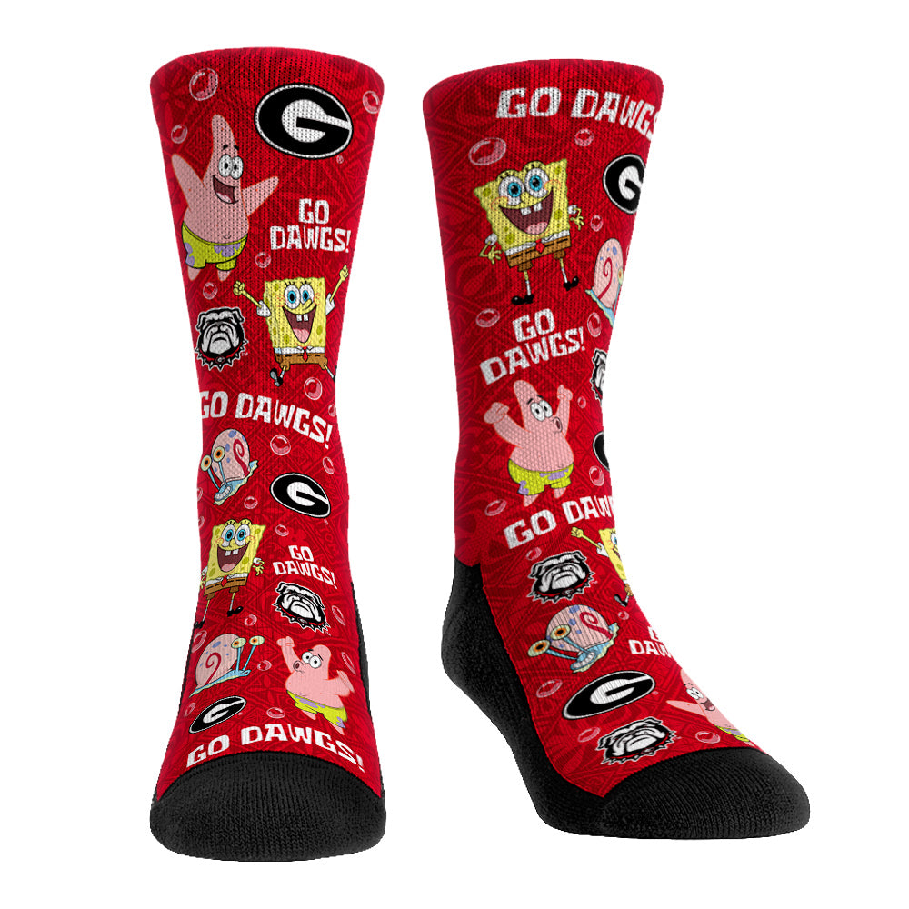 Georgia Bulldogs - SpongeBob SquarePants Characters All-Over