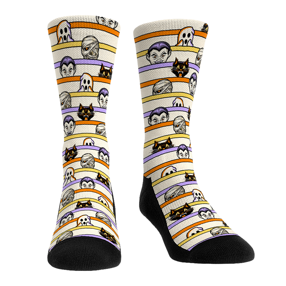 Halloween Peek-A-BOO Stripes